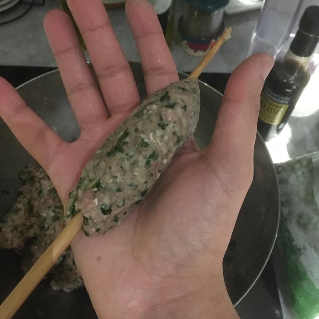 Compact around skewer